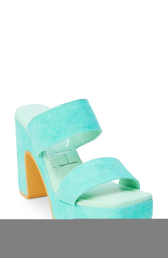 Beach By Matisse Gem Platform Sandal In Turquoise