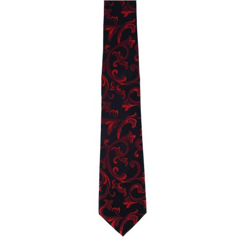 Trafalgar Christian The Romantic Brocade Silk Necktie In Red