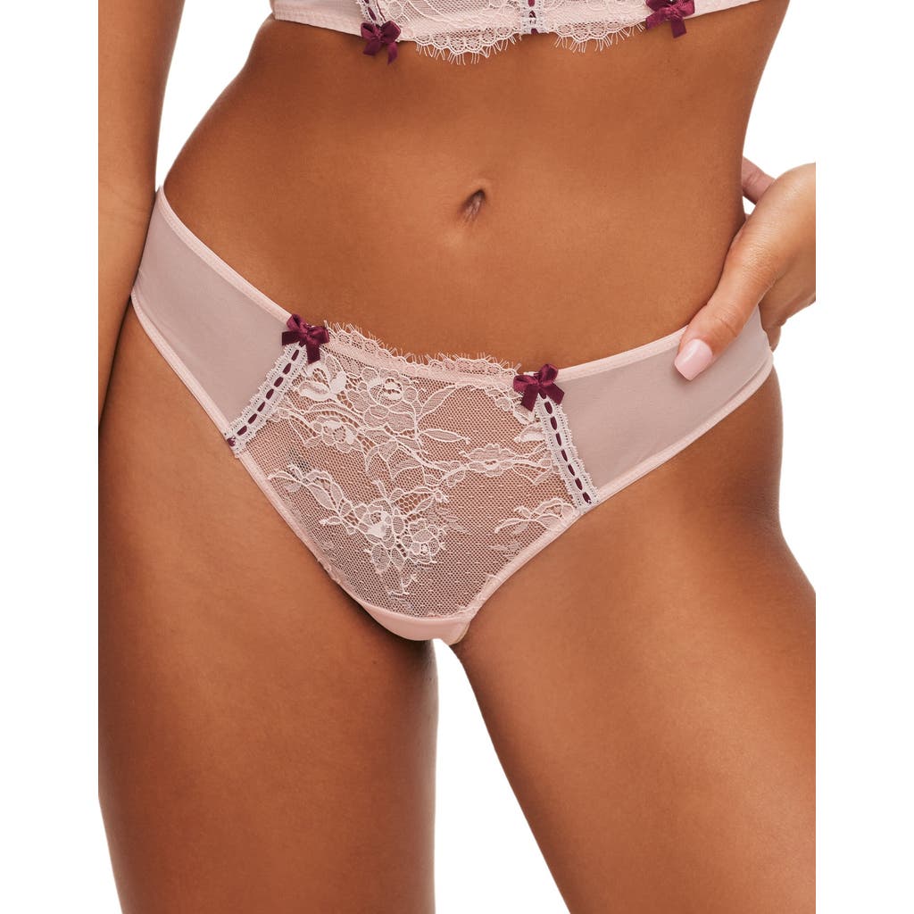 Shop Adore Me Yara Thong Panties In Medium Beige