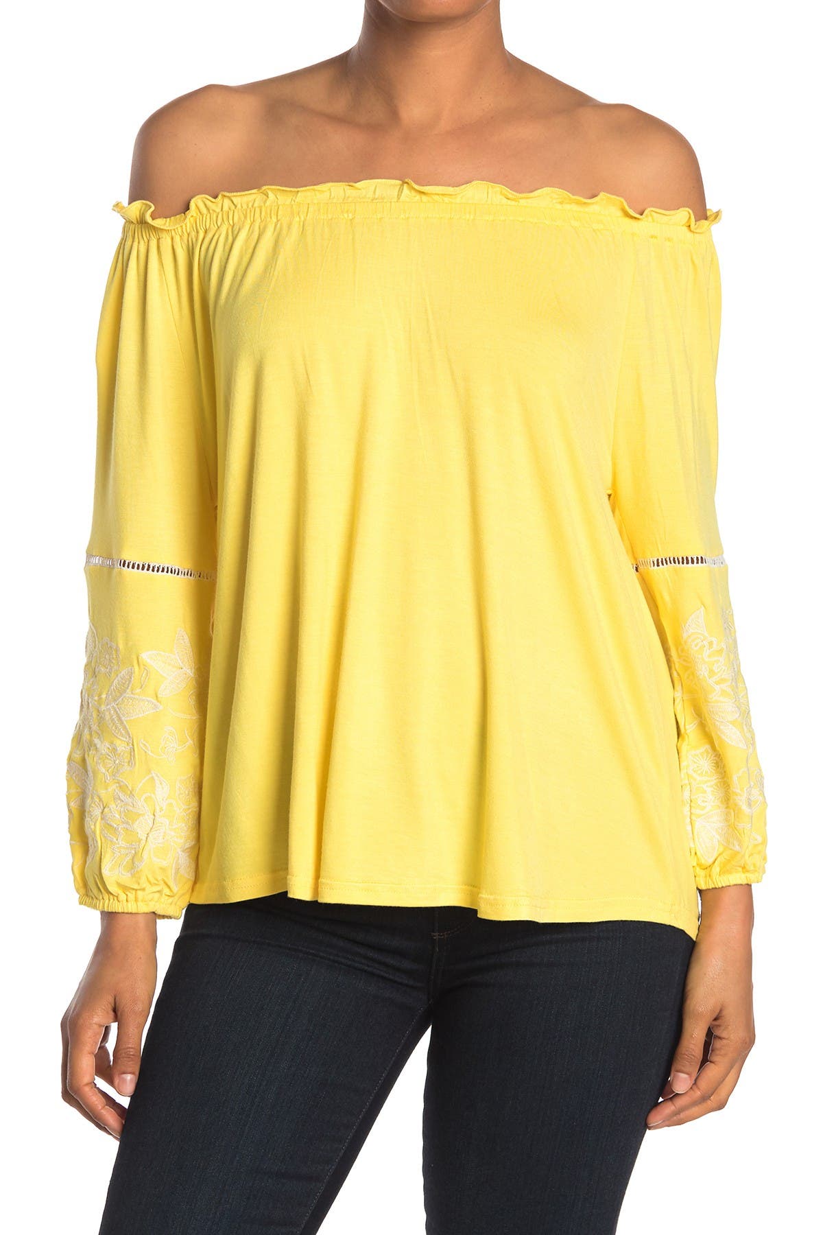 off the shoulder peasant blouse