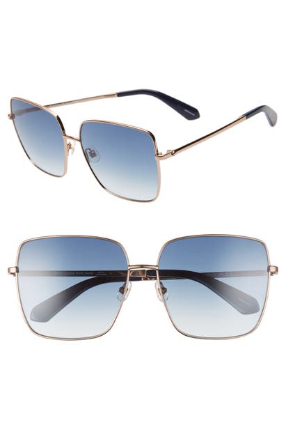 KATE SPADE FENTON 60MM GRADIENT SQUARE SUNGLASSES,FENTONGS