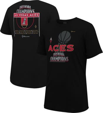 Stadium Essentials Unisex Stadium Essentials Black Las Vegas Aces 2023 WNBA  Finals Champions Player Roster T-Shirt
