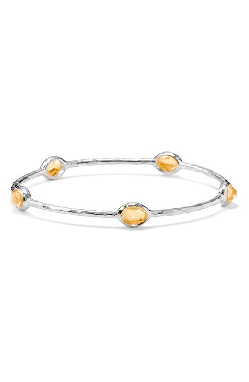 Ippolita Rock Candy Citrine Station Bangle In Honey Citrine