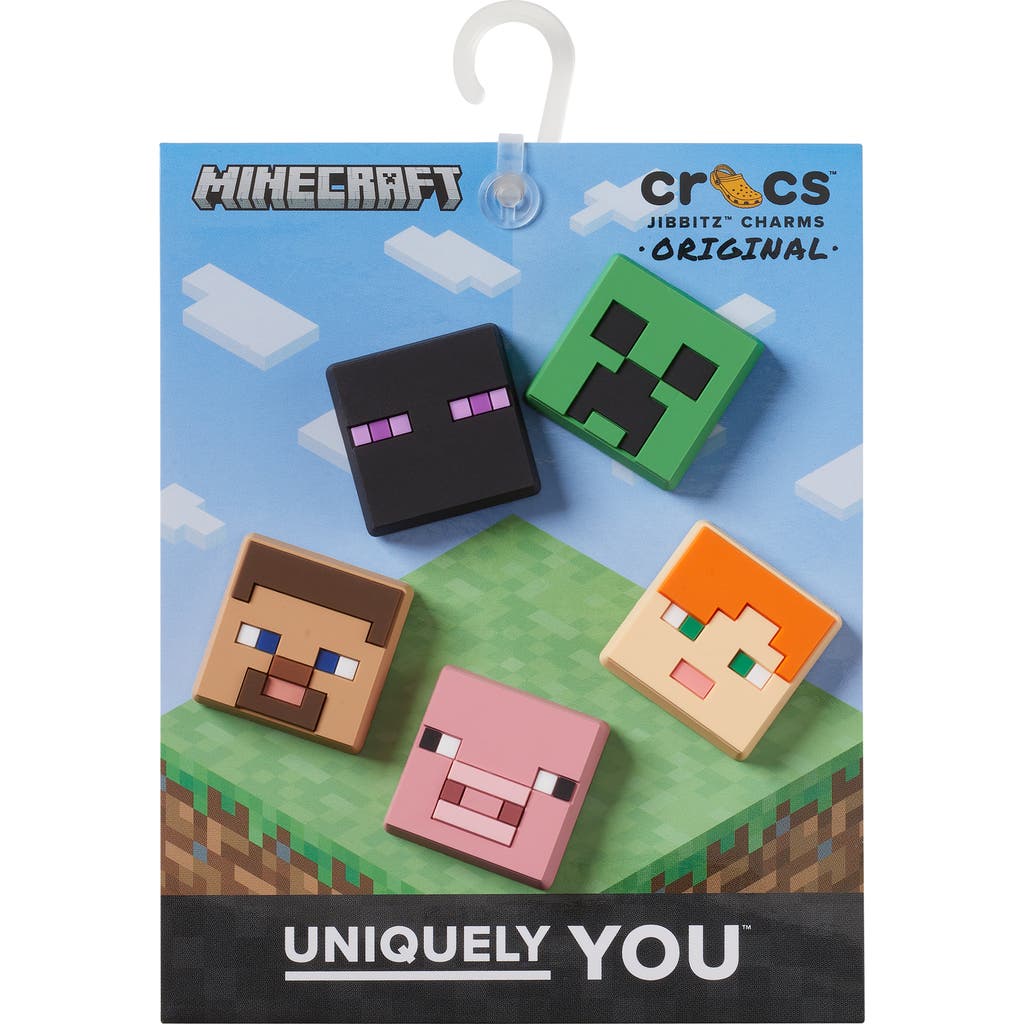 Crocs Minecraft 5-pack Jibbitz Shoe Charms In White