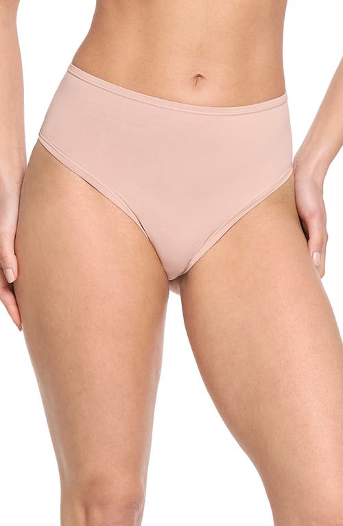 Shop Hanky Panky Yourfit™ High Waist Thong In Almond Milk