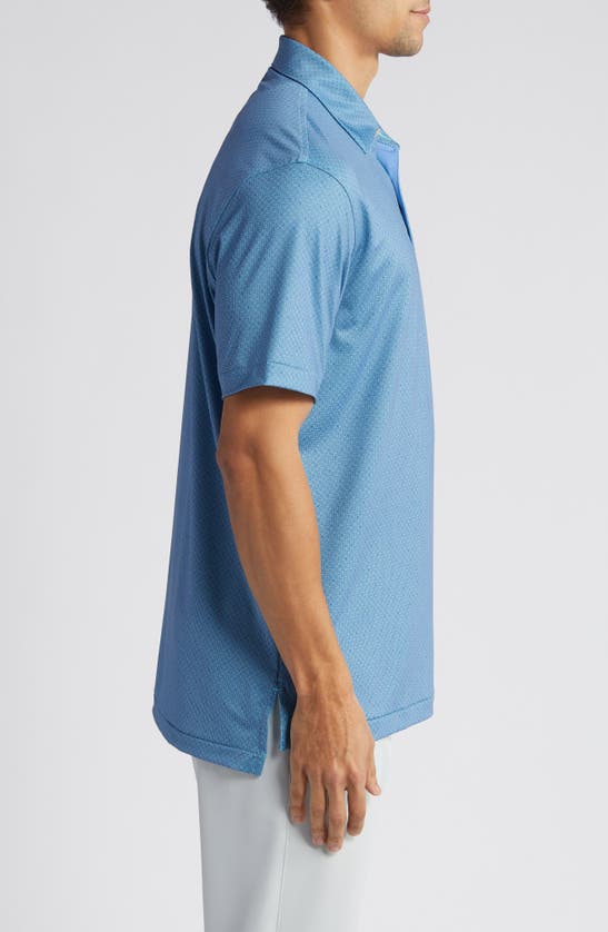 Shop Peter Millar Soriano Performance Jersey Polo In Cabana Blue