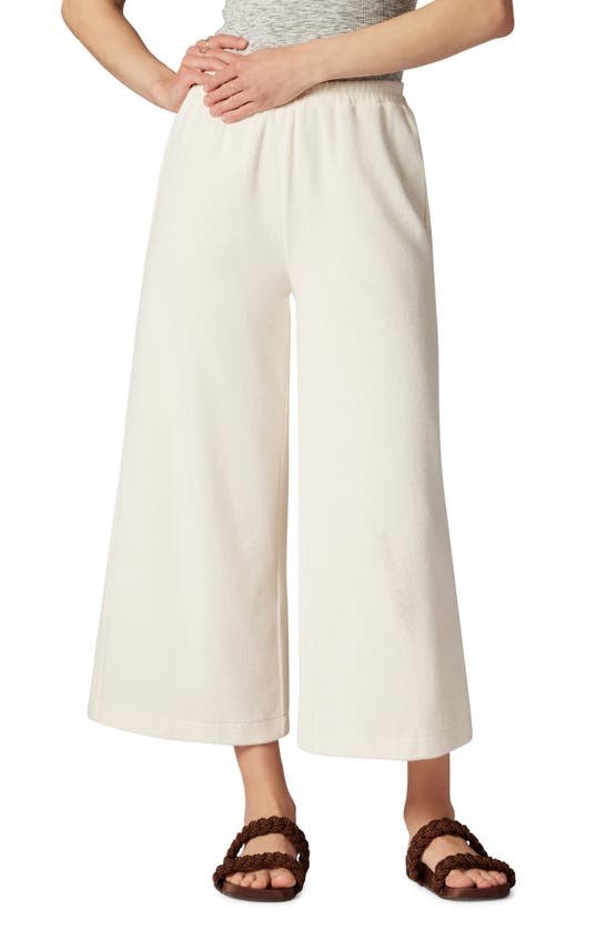 Joie Dorothea High-rise Wide-leg Denim Pants In Porcelain