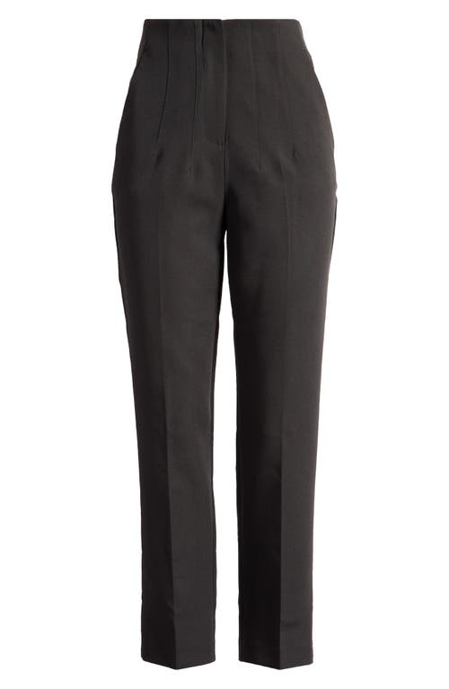 Miss Selfridge High Waist Cigarette Pants In Black