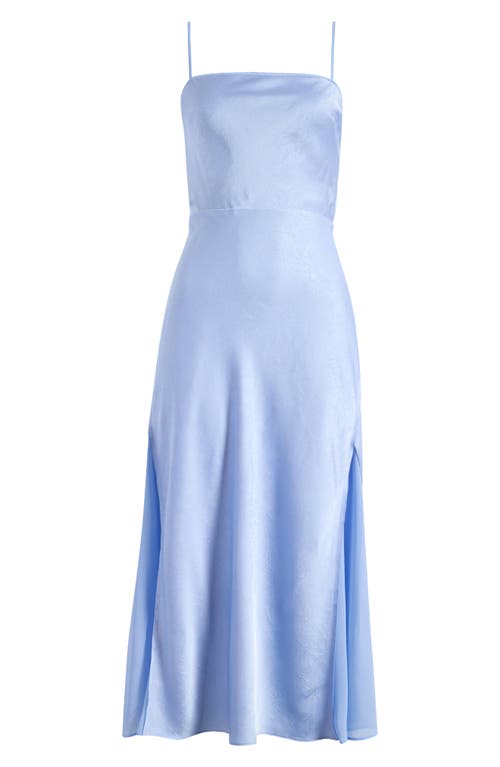 Shop Astr The Label Satin Slipdress In Sky Blue