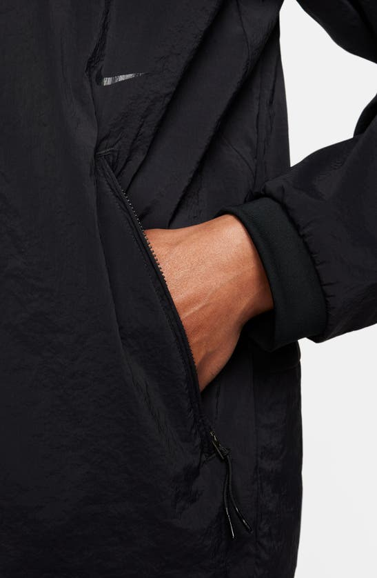 Shop Nike A.p.s. Repel Packable Bomber Jacket In Black/ Anthracite