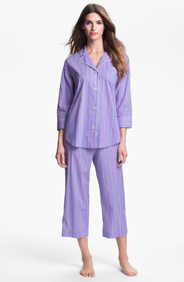 Lauren Ralph Lauren Sleepwear Crop Pajamas | Nordstrom