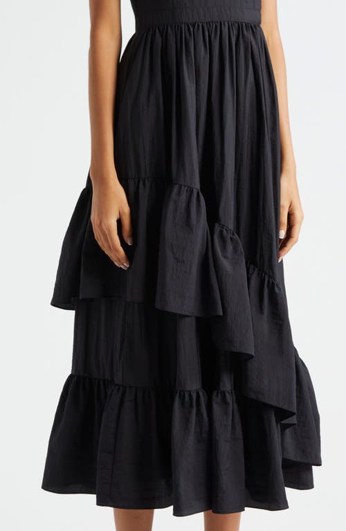 CINQ À SEPT CINQ À SEPT AMY RUFFLE ASYMMETRIC DRESS