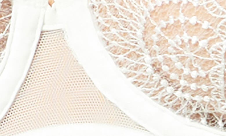Simone Perele Reflet Sheer Plunge Underwire Bra In White