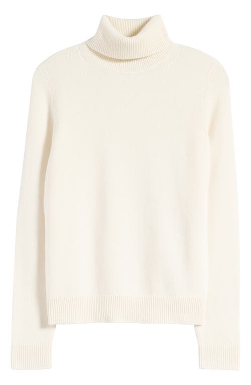 Shop Theory Cashmere Turtleneck Sweater In Ivory