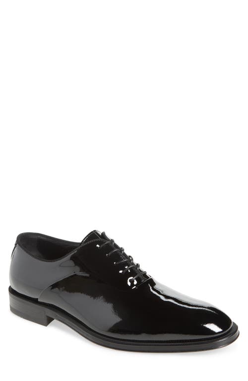Hugo Boss Leather Derby Shoes With Double Stitching On Uppers In Black