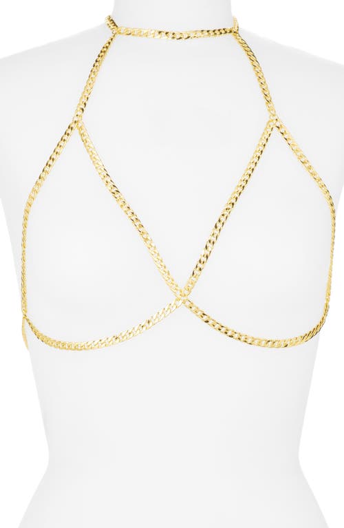 Curb Chain Bikini Body Jewelry in Gold