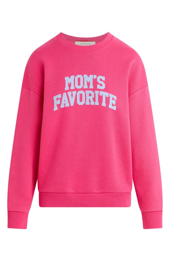 Shop Favorite Daughter Mom's Favorite Cotton Graphic Sweatshirt In Beetroot Purple