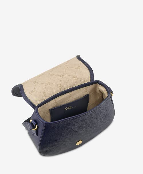 Shop Gigi New York Jenni Saddle Bag In Navy