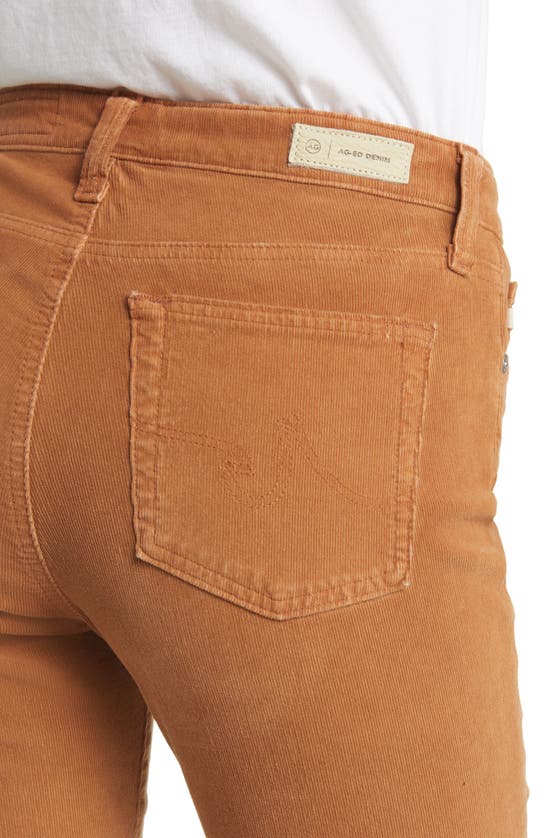 Ag Mari High Waist Slim Ankle Straight Leg Corduroy Pants In 1 Year Sulfur Canyon Rock