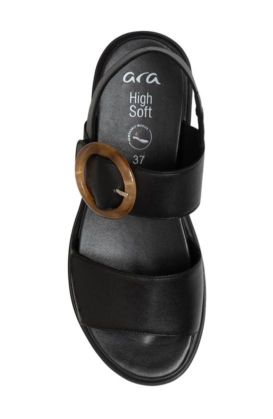 Ara Bridgeport Wedge Sandal In Black