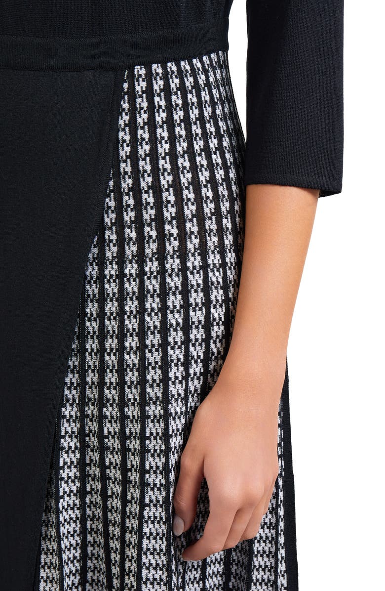 Misook Contrast Panel Knit Dress | Nordstrom