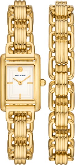 Tory Burch Women's Eleanor Gold-Tone Stainless Steel Bracelet Watch 34mm - Gold