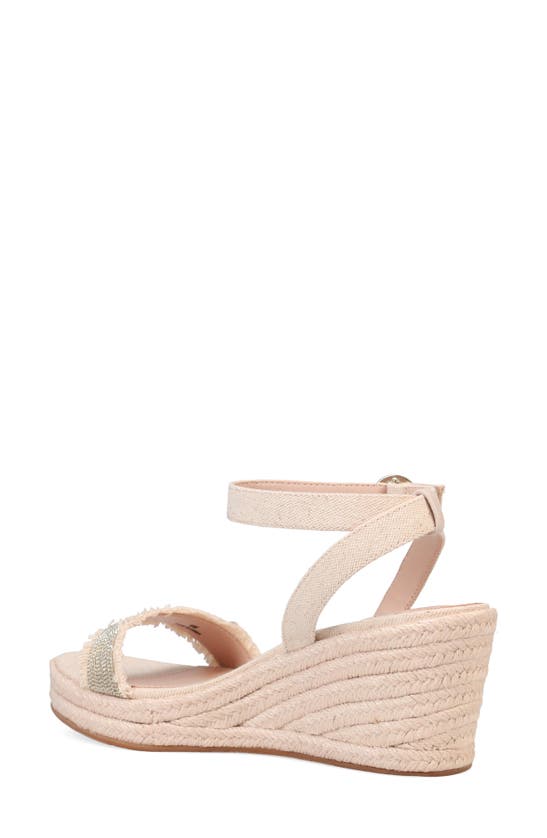 Shop Pelle Moda Kitina Platform Wedge Sandal In Natural