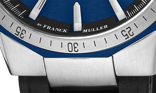 Roberto Cavalli By Franck Muller Rubber Strap Watch, 44mm In Black