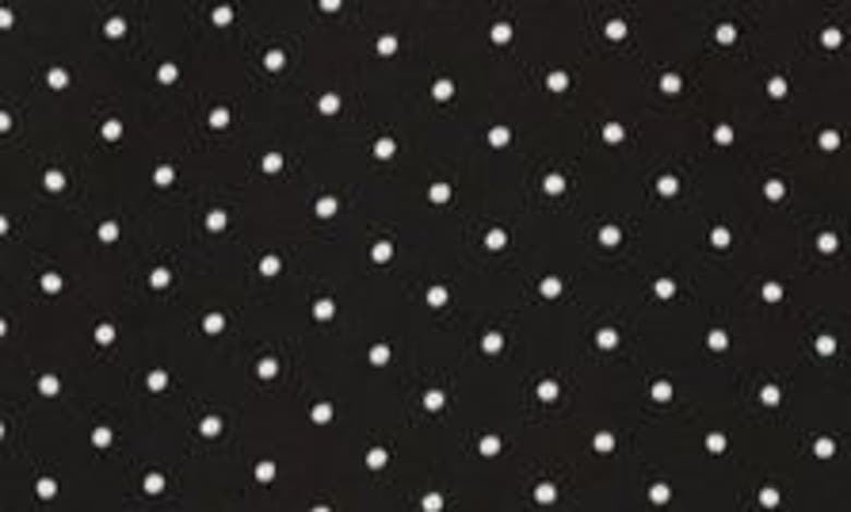 Shop T Tahari Ruffle Cuff Blouse In Black/ White Dot