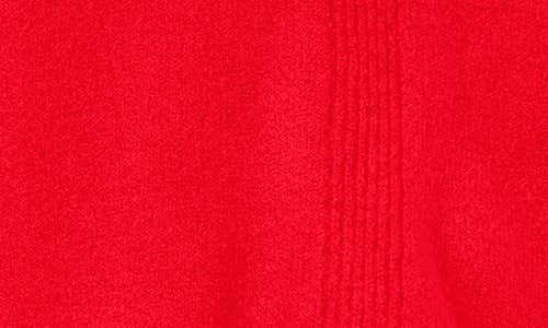 Shop Vince Camuto Cropped Crewneck Sweater In Luminous Red