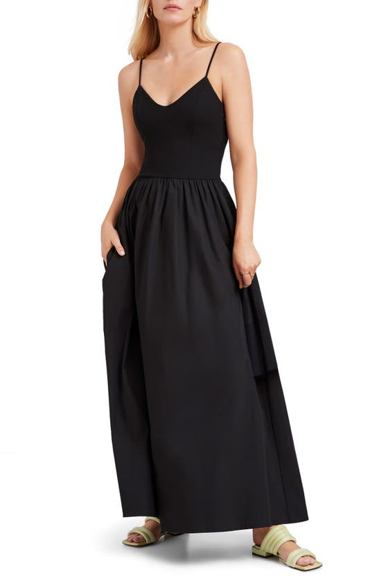 Shop Marcella Tally Maxi Sundress In Black