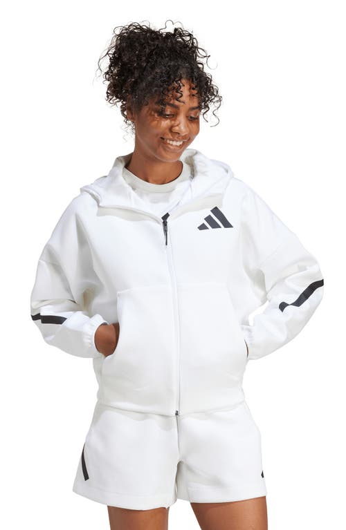 Shop Adidas Originals Adidas Z.n.e. Hoodie In White