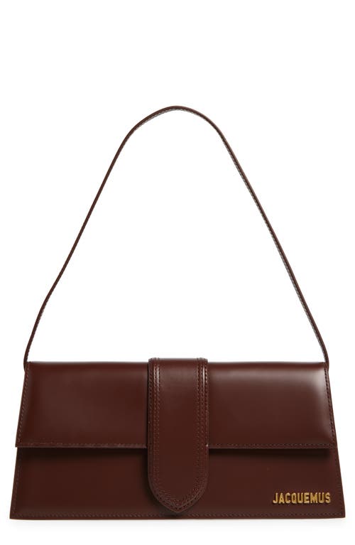 Jacquemus Long Le Bambino Leather Shoulder Bag in Brown at Nordstrom