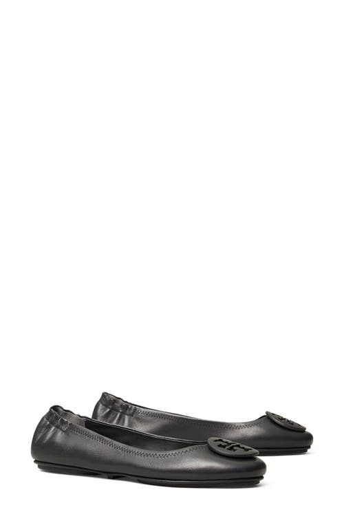 Tory Burch Minnie Travel Ballet Flat Perfect Black at Nordstrom,