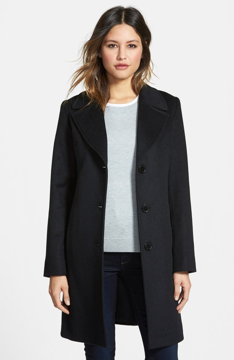 Fleurette Notch Collar Piacenza Wool Blend Coat | Nordstrom