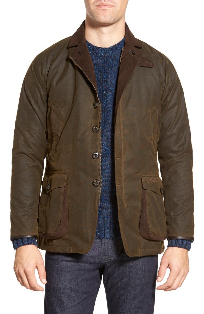 Barbour 'Driver' Relaxed Fit Waxed Cotton Jacket | Nordstrom
