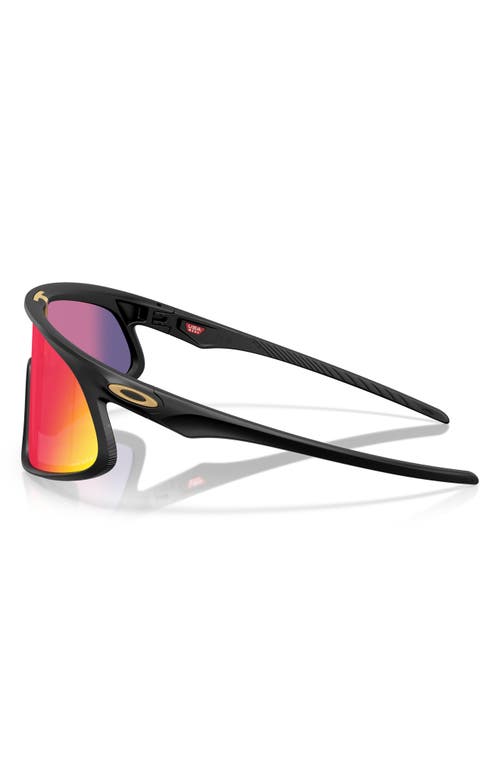 Shop Oakley Rslv 149mm Prizm™ Shield Sunglasses In Black Grey