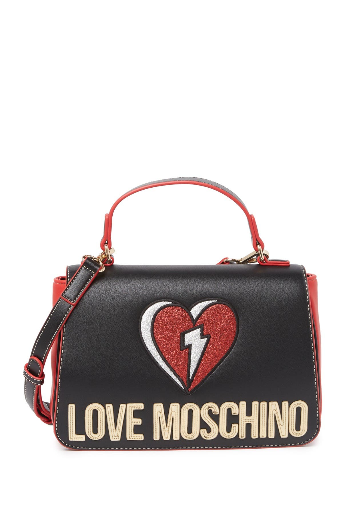 love moschino love heart bag
