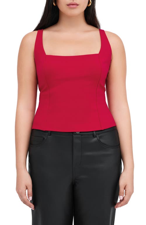 Shop Marcella Anya Crop Camisole In Red