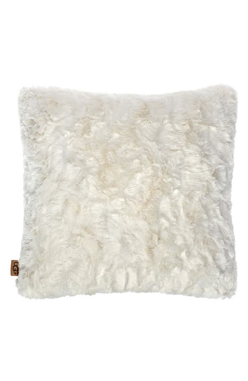 UGG(r) Adalee Faux Fur Accent Pillow in Natural