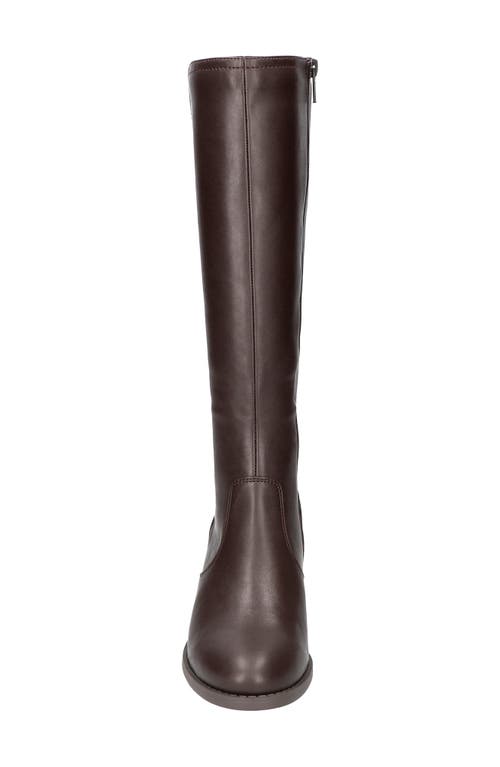 Easy Street Women's Tucker Plus Athletic Shafted Stretch-for-fit Tall Boots In Brown