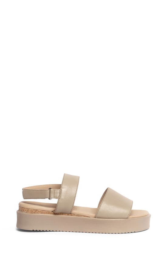 Anthony Veer Maja Slingback Platform Sandal In Taupe