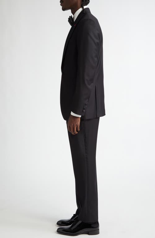 Isaia Sanita Wool Tuxedo In Black