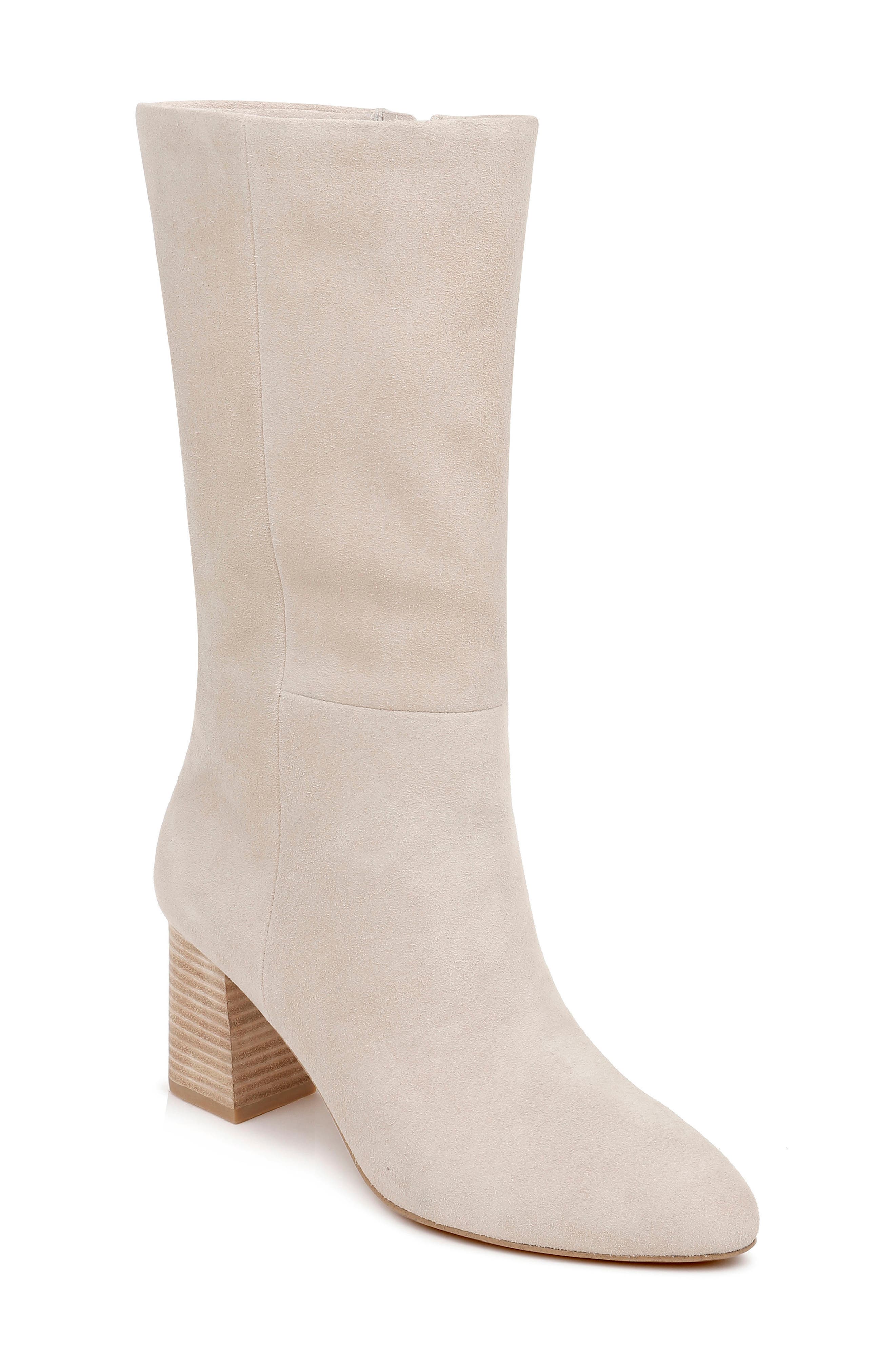 fawn suede boots