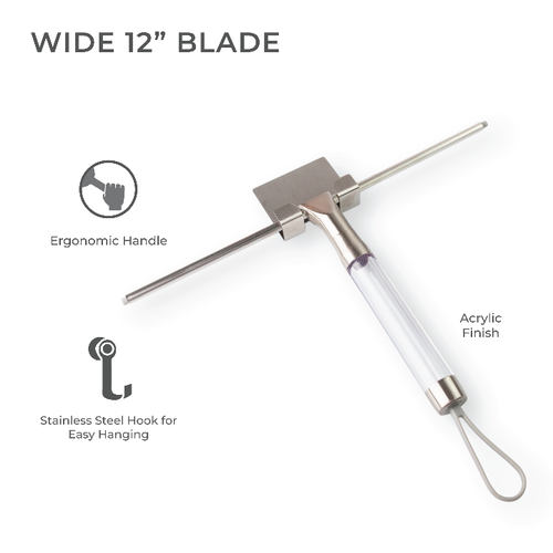 Zadro Deluxe Multi Use Shower Squeegee In Clear Acrylic
