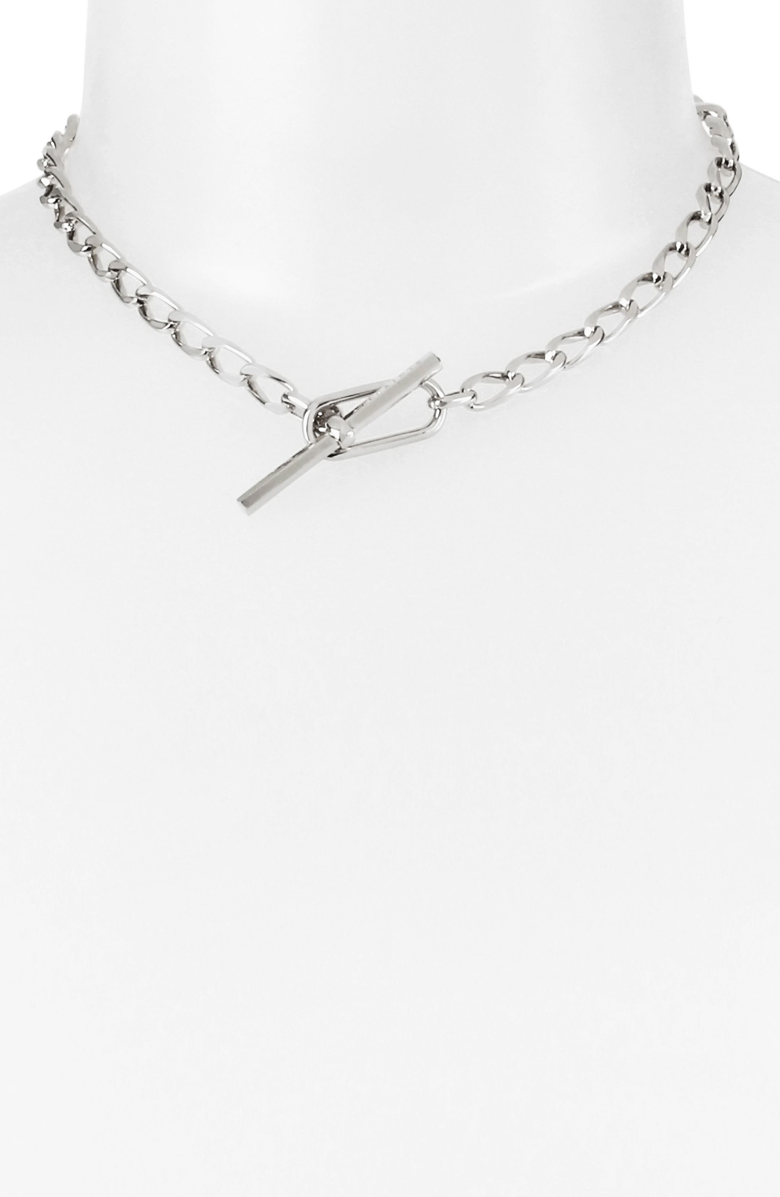 AllSaints Short Toggle Chain Necklace 