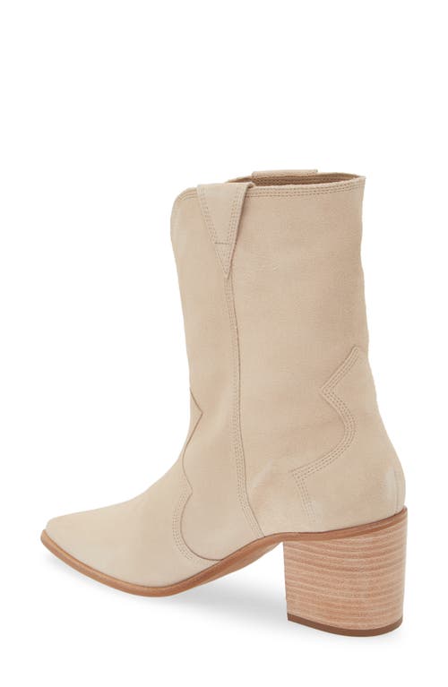 Kaanas Porto Pointed Toe Western Boot In Stone