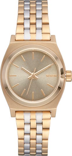 Nixon small outlet time teller gold