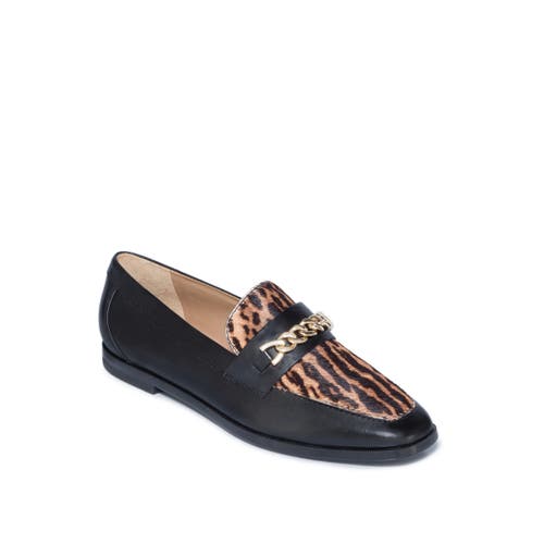 Shop Bernardo Footwear Zephyr Haircalf Chain Loafer In Gato Haircalf