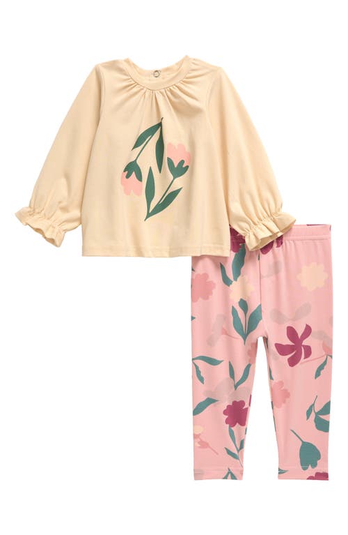 TINY TRIBE TINY TRIBE BLOSSOM GRAPHIC T-SHIRT & LEGGINGS SET